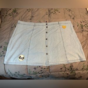 Disney Parks Mickie Mouse Denim Skirt 3XL